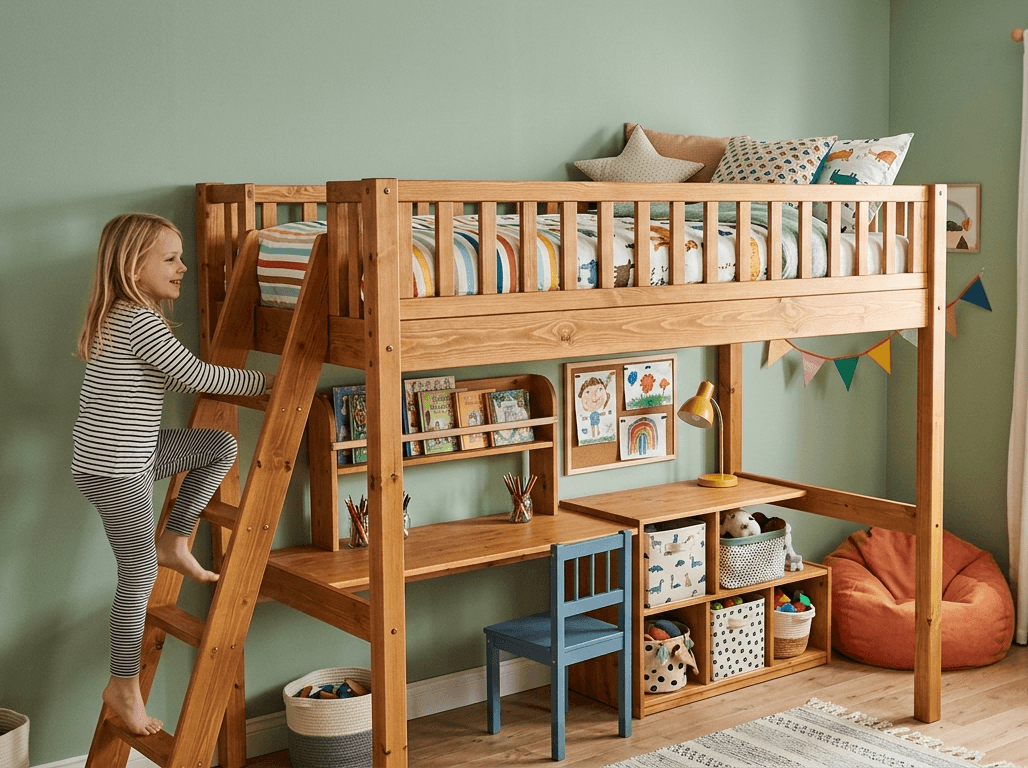 Un lit mezzanine enfant à tarif attractif chez Machambramoi.com