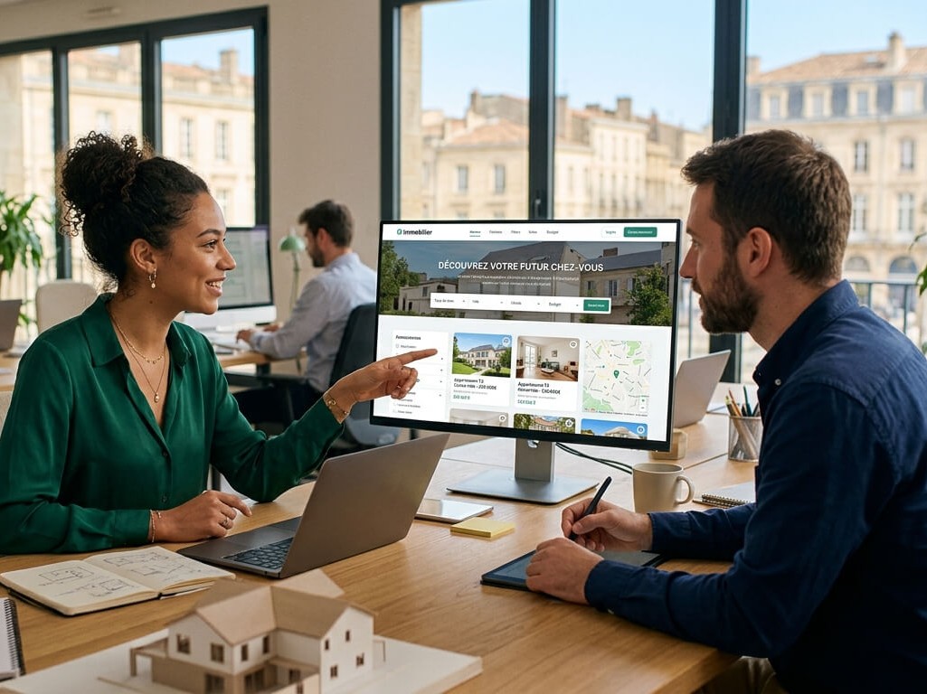 Création de site web immobilier sur Dmaisons