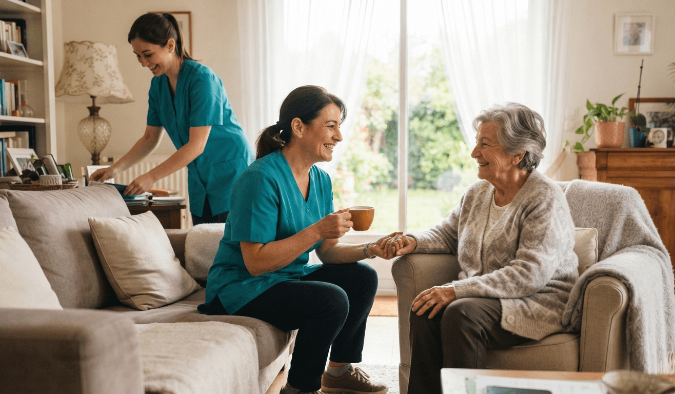 Des services professionnels d'assistance à la maison grâce à merciplus